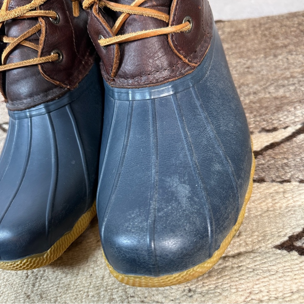 Sperry Brown Blue Duck Boots leather winter rain insulated lace up bootie ankle - Picture 12 of 14